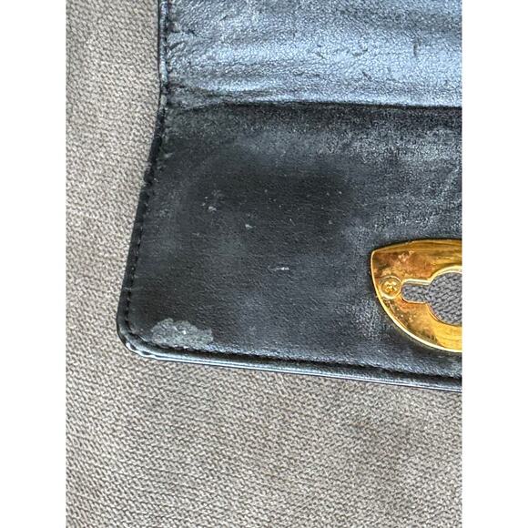 Vintage 1950's Bloomindales purse/bag, Black Patent Leather - Picture 8 of 9